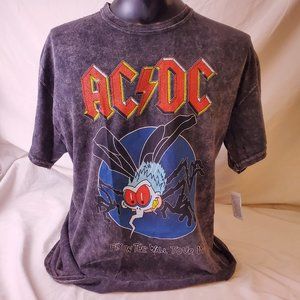 NWT AC/DC Fly On The Wall Tour 1985 T-shirt L